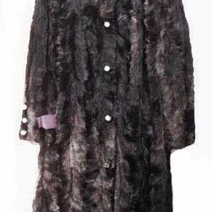 MINK COAT REVERSES TO WATER-RESISTANT FABRIC, TAGS ON, MISSES MEDIUM, BLACK TO